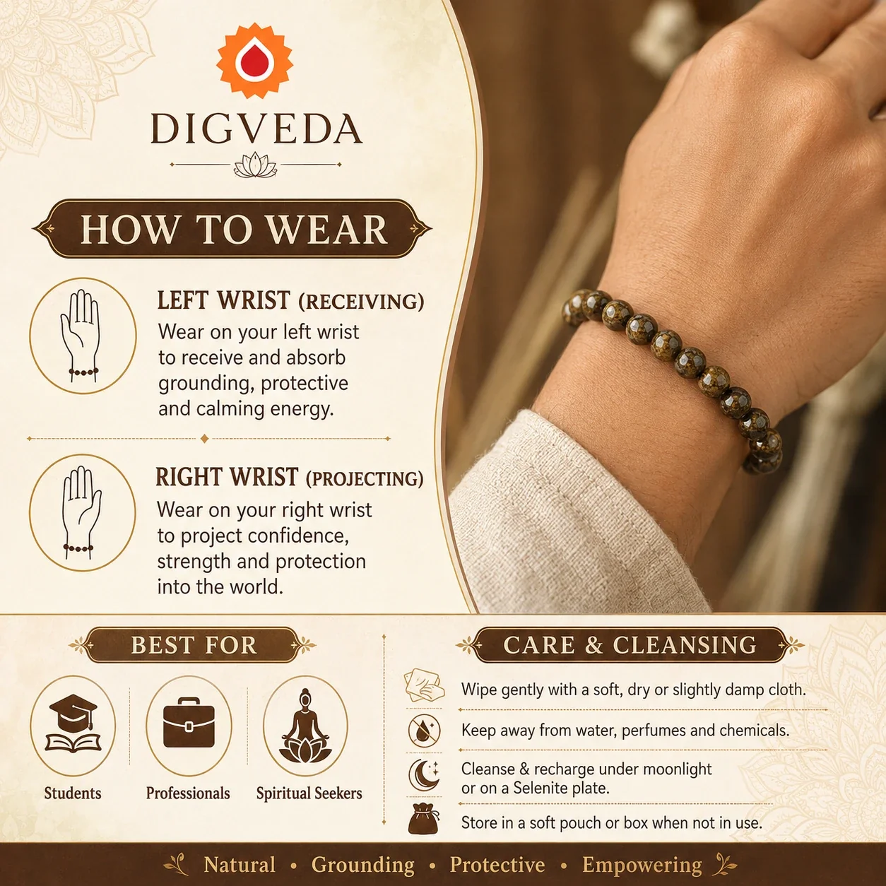Bronzite Bracelet — buy online at Digveda