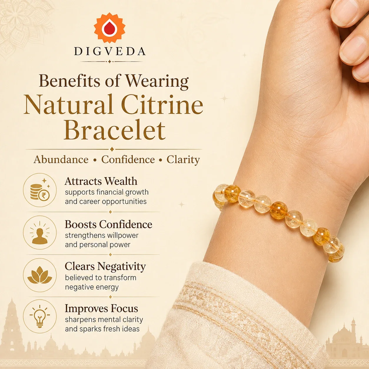 Citrine Bracelet — buy online at Digveda