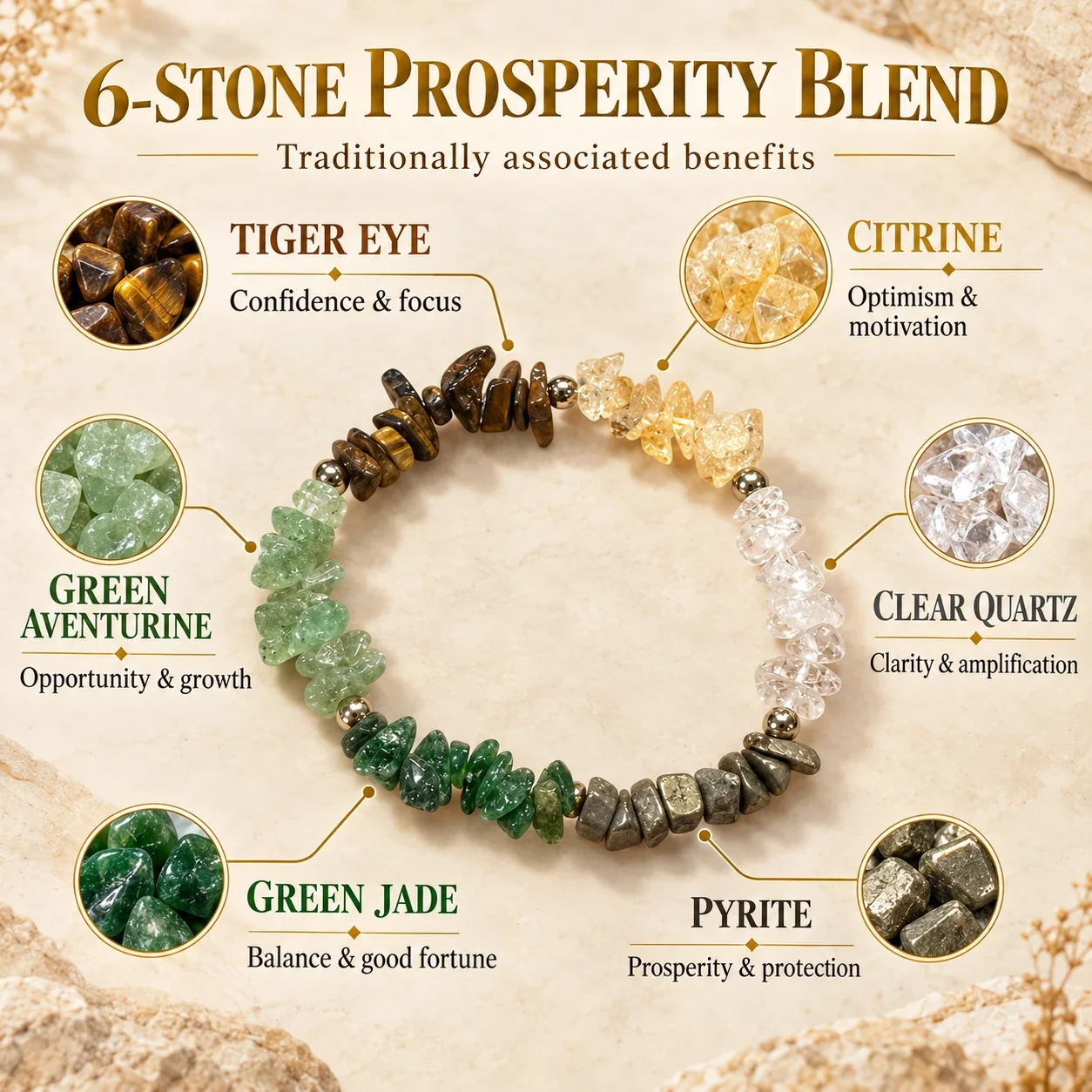 Natural Dhan Yog Chips Bracelet — buy online at Digveda