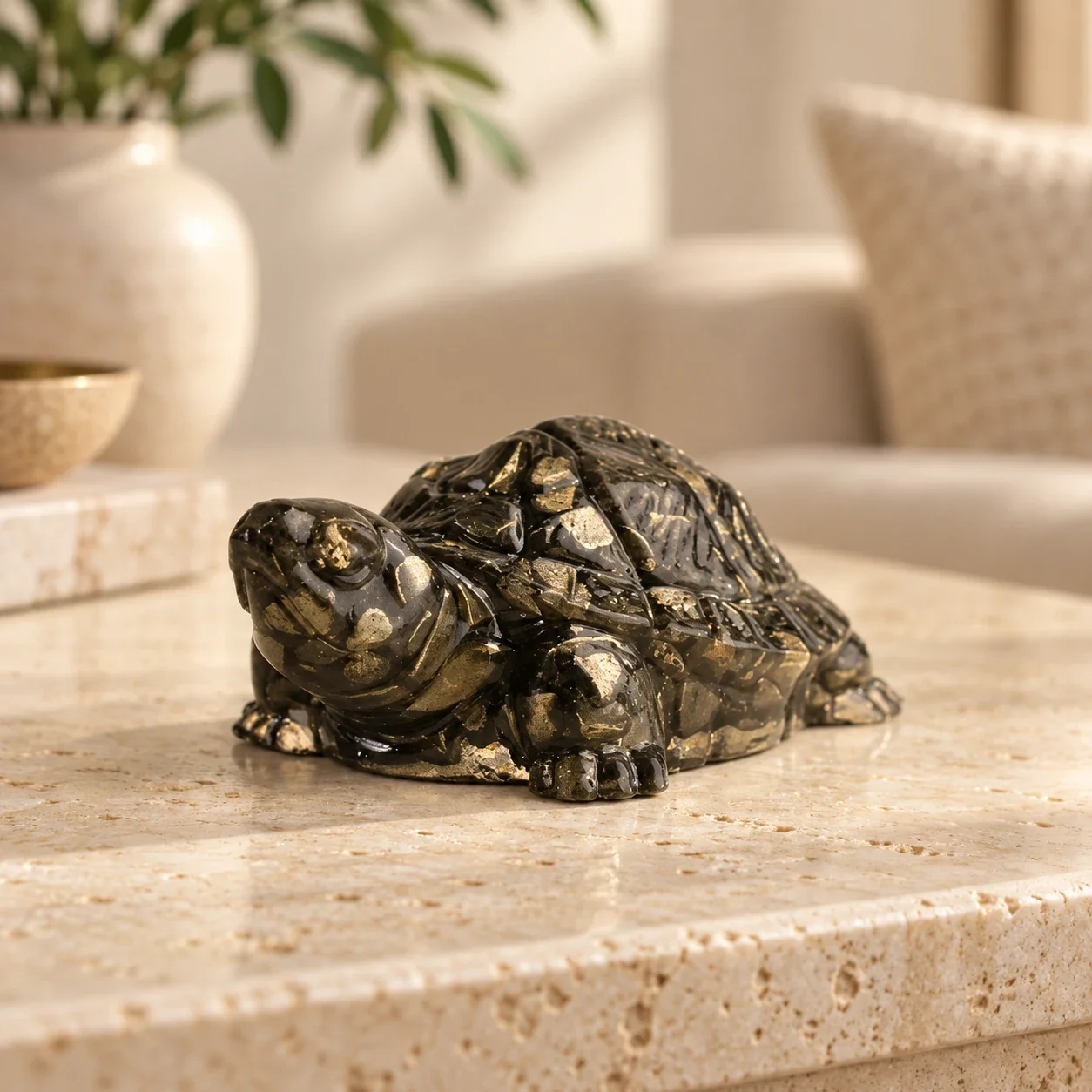 Vastu Pyrite Tortoise (Kachhua) — buy online at Digveda