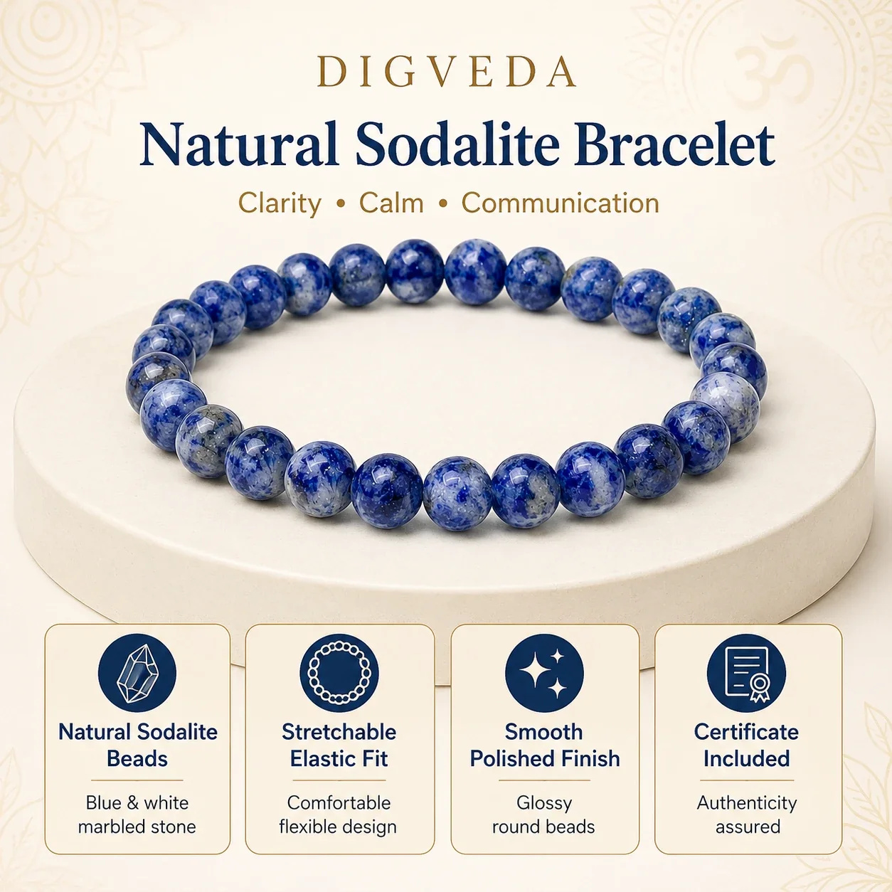 Sodalite Bracelet — buy online at Digveda