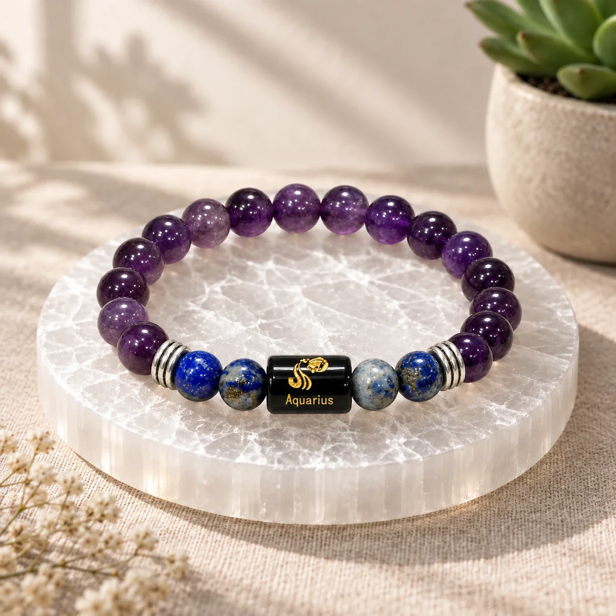 Aquarius (Kumbh Rashi) Zodiac Bracelet — buy online at Digveda
