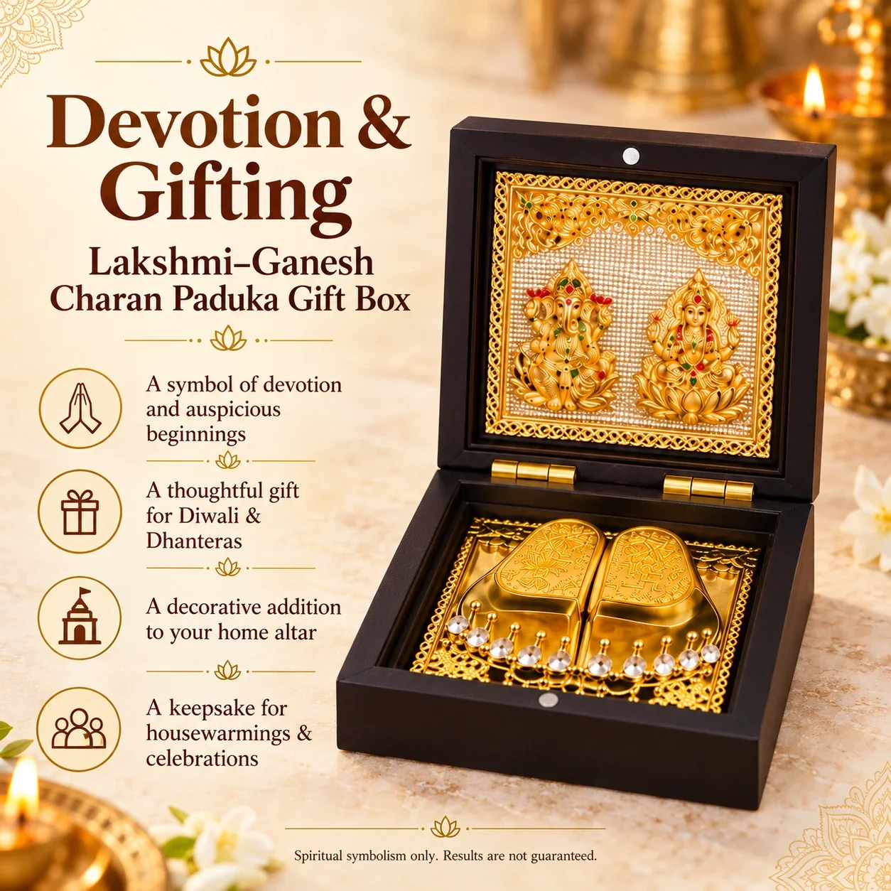 Lakshmi–Ganesh Charan Paduka Gift Box — buy online at Digveda