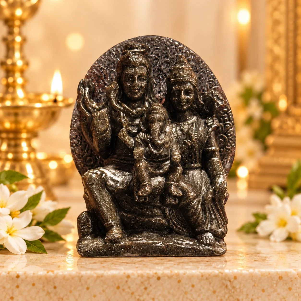 Shiva Parvati Ganesha Idol — buy online at Digveda