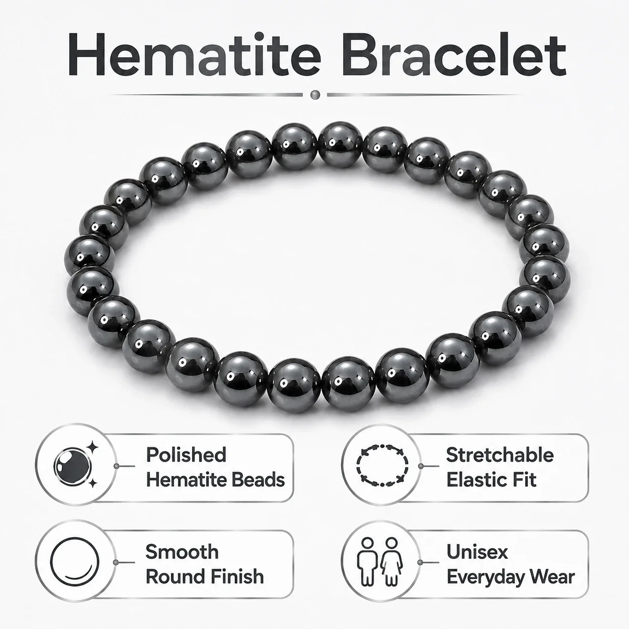 Hematite Bracelet — buy online at Digveda