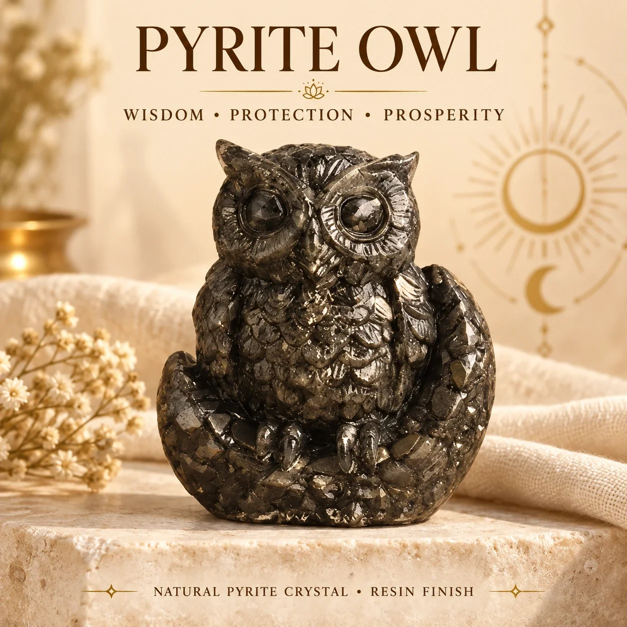 Pyrite Owl — buy online at Digveda
