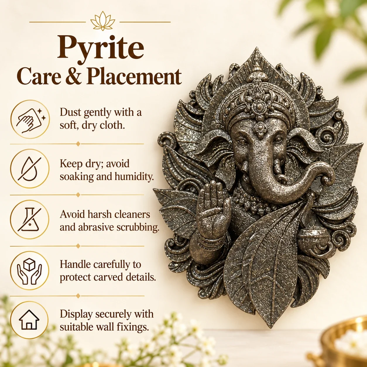 Pyrite Ganesha — buy online at Digveda
