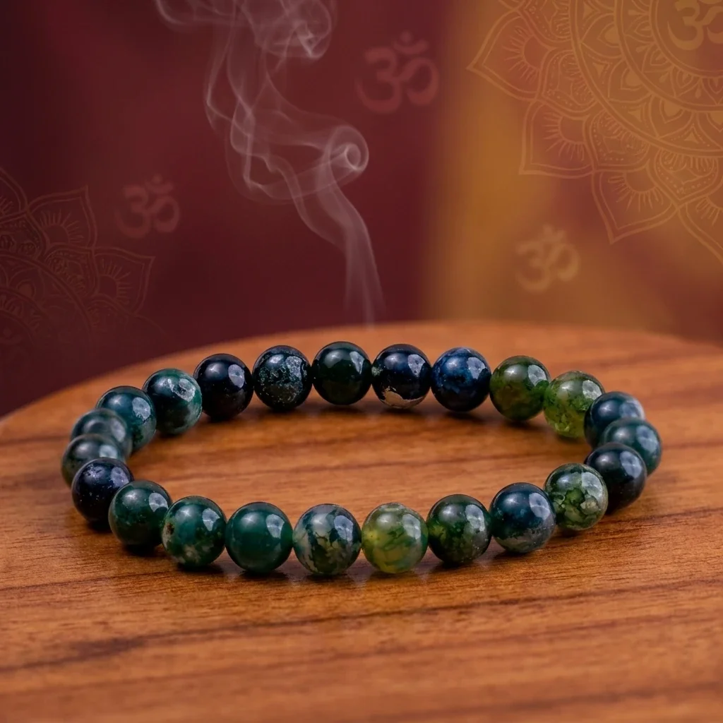 Moss Agate Bracelet — buy online at Digveda