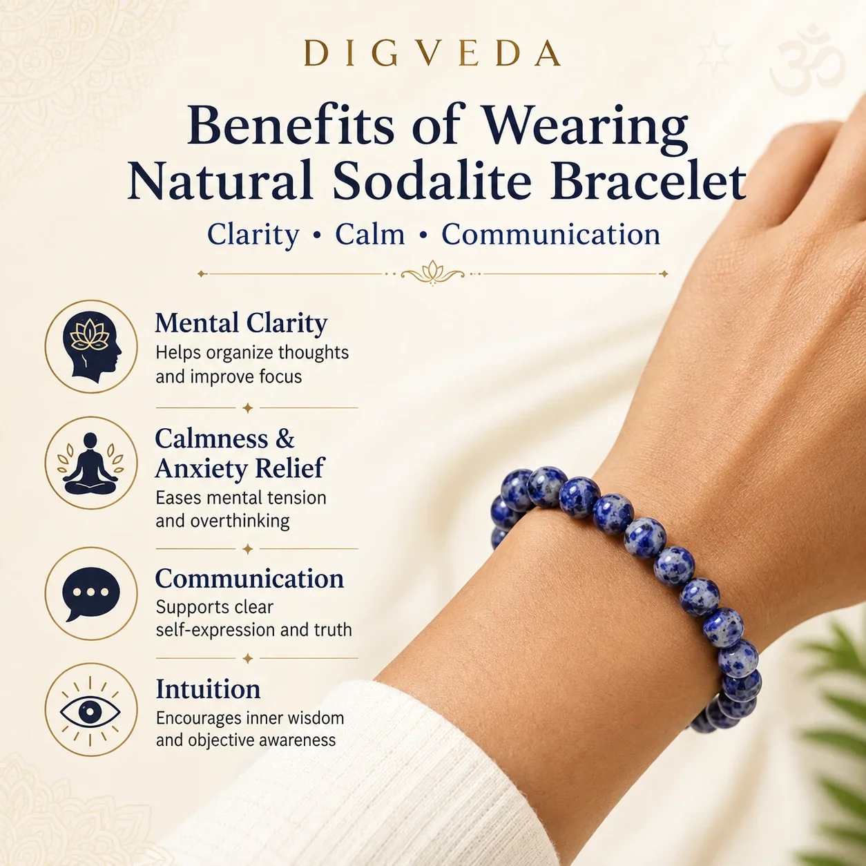 Sodalite Bracelet — buy online at Digveda