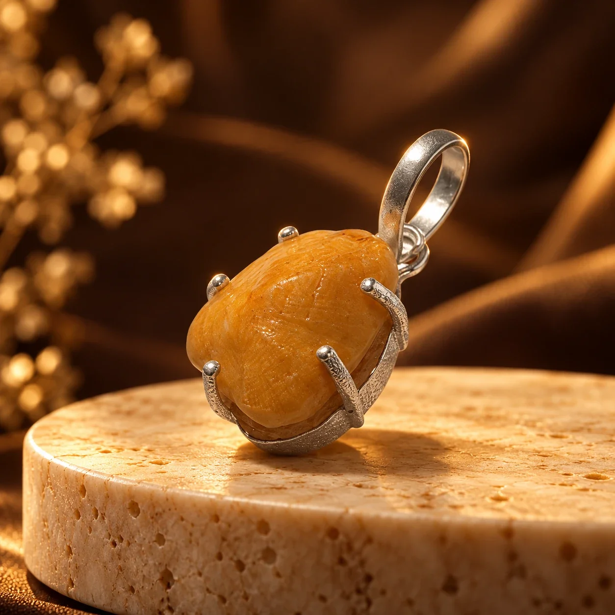 Brown Machh Mani Pendant — buy online at Digveda