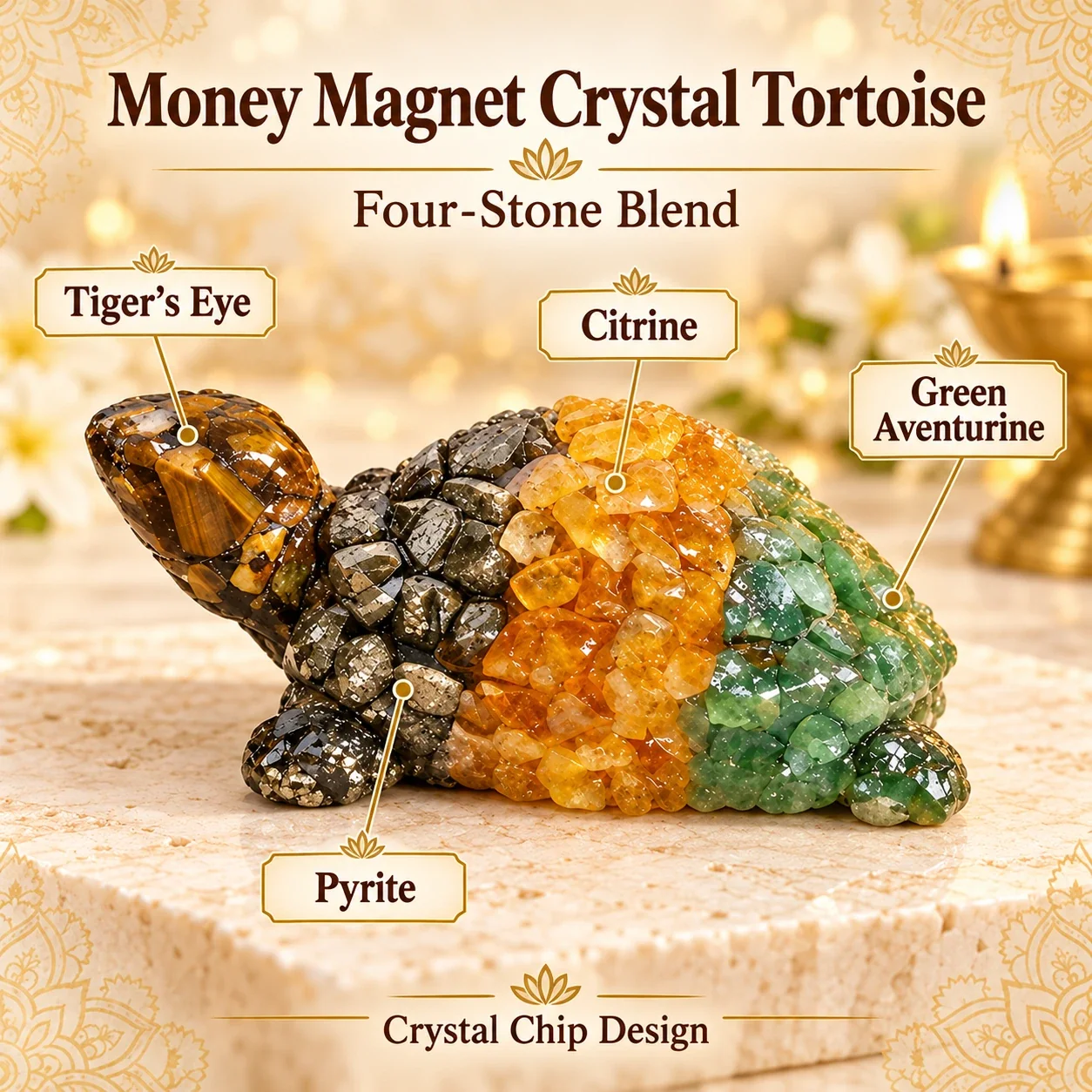 Money Magnet Crystal Tortoise — buy online at Digveda