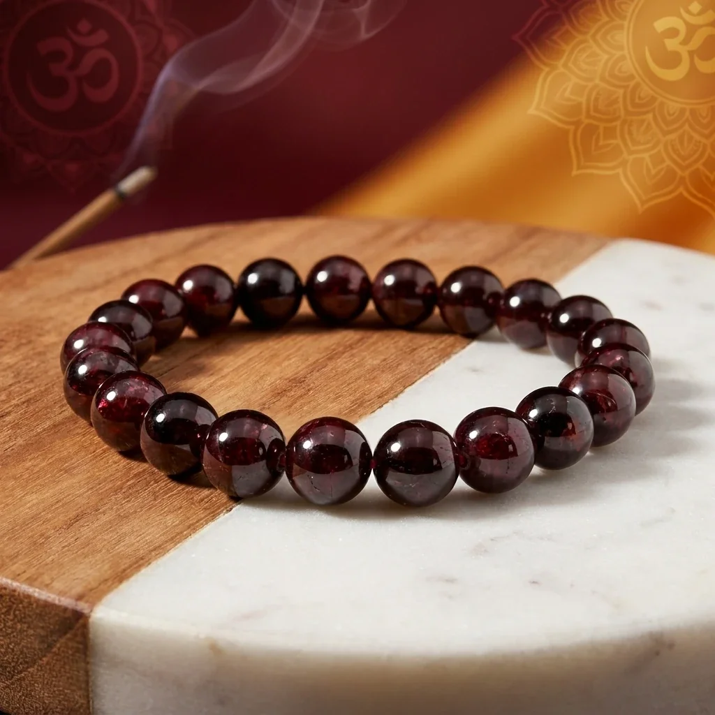 Red Garnet Bracelet — buy online at Digveda