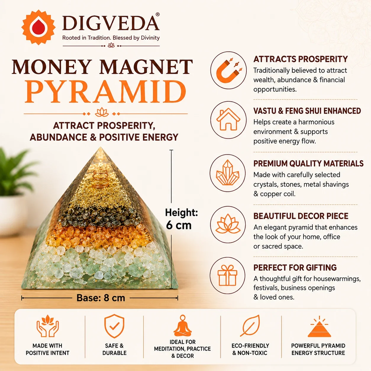Money Magnet Pyramid — buy online at Digveda