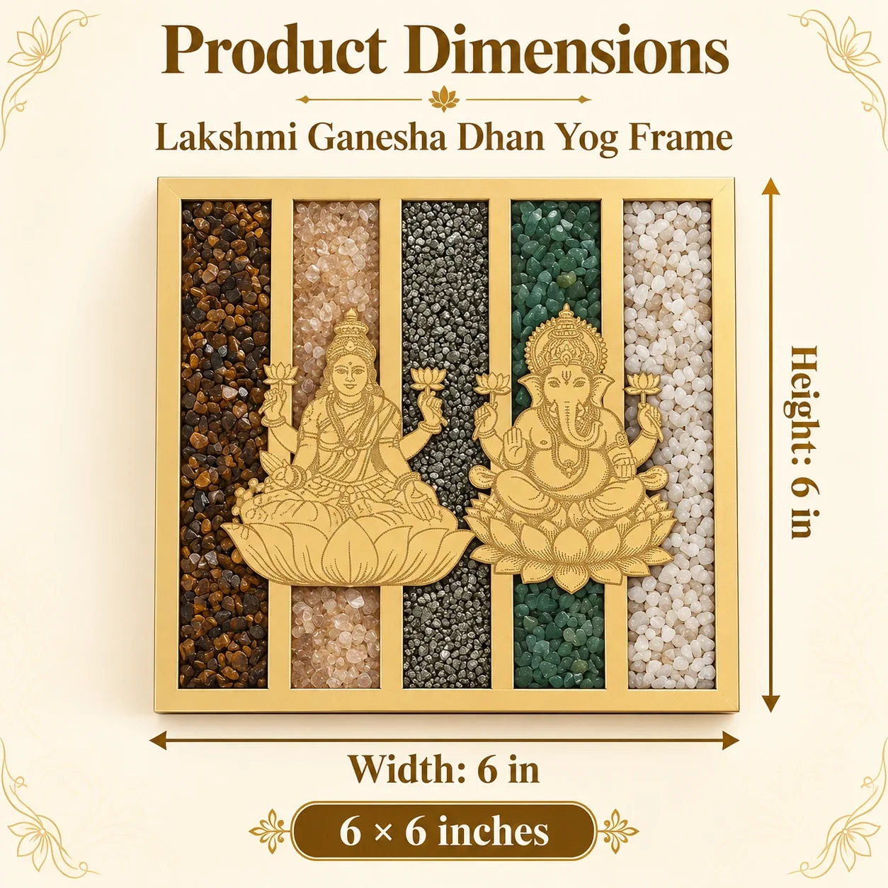 Lakshmi Ganesha Dhan Yog Frame — buy online at Digveda