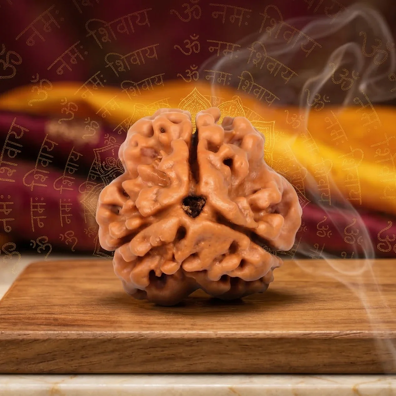 3 Mukhi Rudraksha Nepali — buy online at Digveda