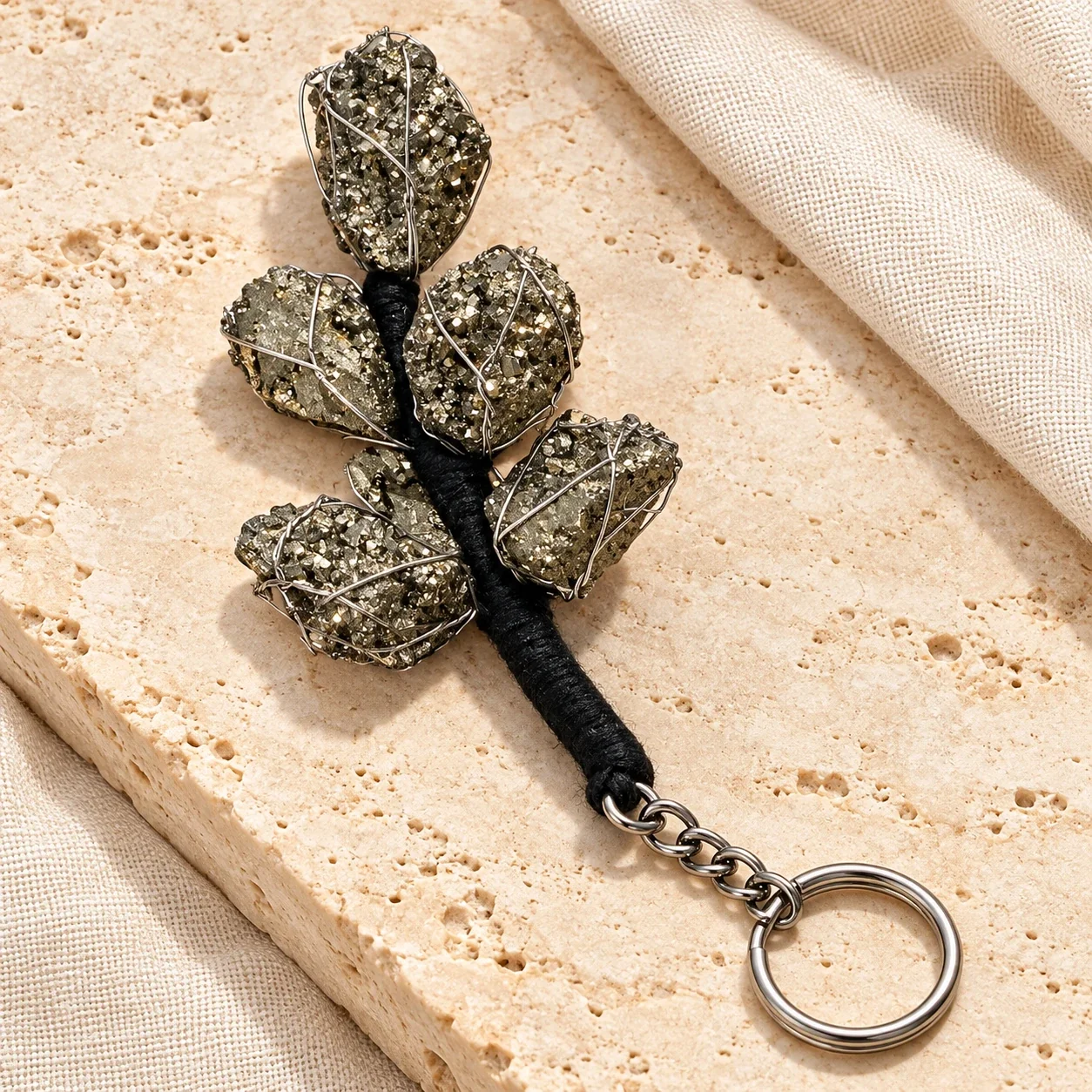 Pyrite Keychain — buy online at Digveda