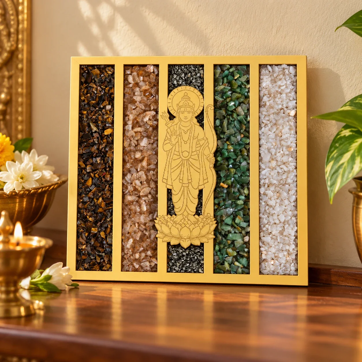Lord Ram Dhan Yog Crystal Frame — buy online at Digveda