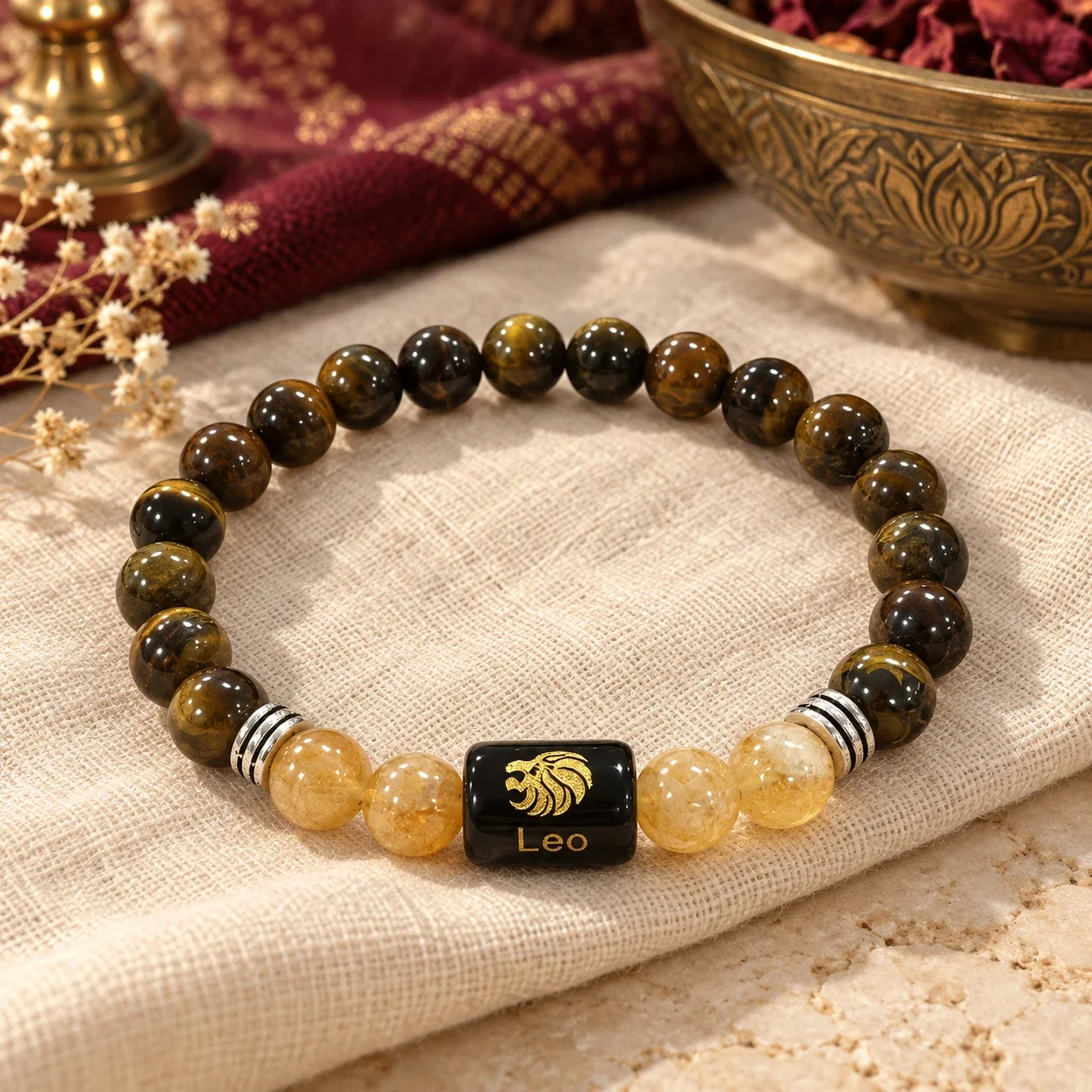 Leo (Sinh Rashi) Zodiac Bracelet — buy online at Digveda