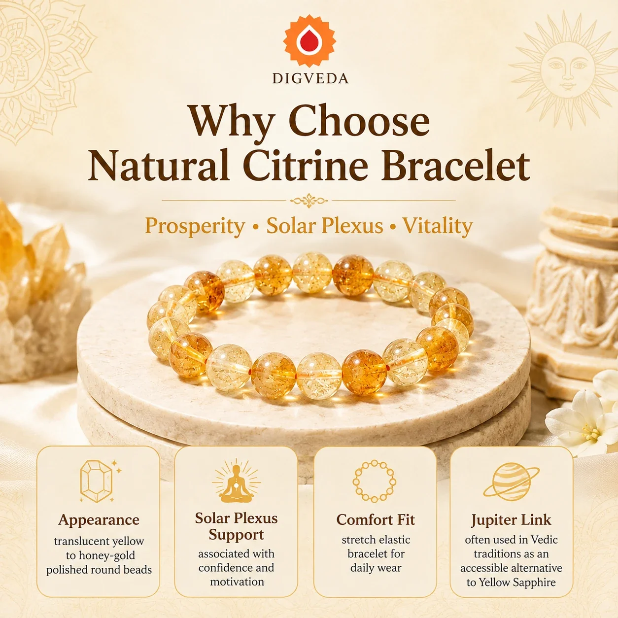 Citrine Bracelet — buy online at Digveda