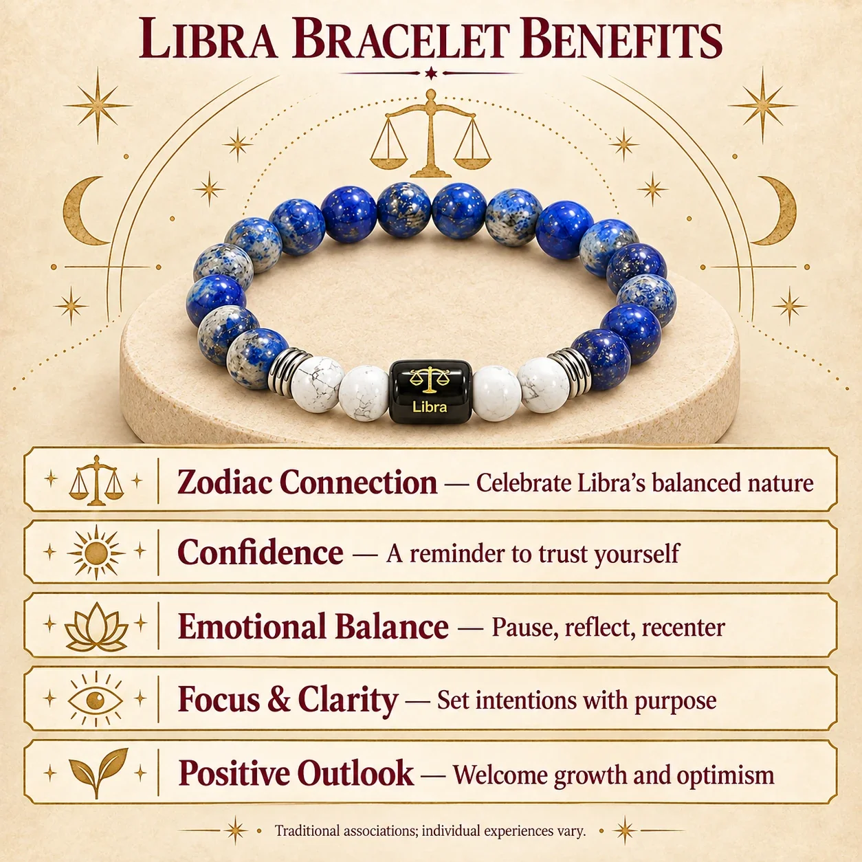 Libra (Tula Rashi) Zodiac Bracelet — buy online at Digveda