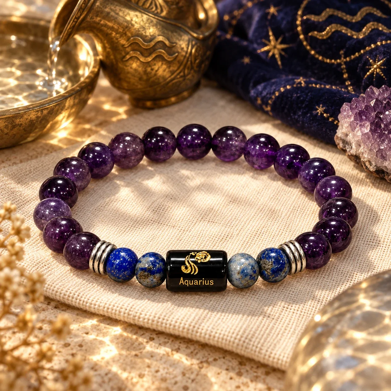 Aquarius (Kumbh Rashi) Zodiac Bracelet — buy online at Digveda