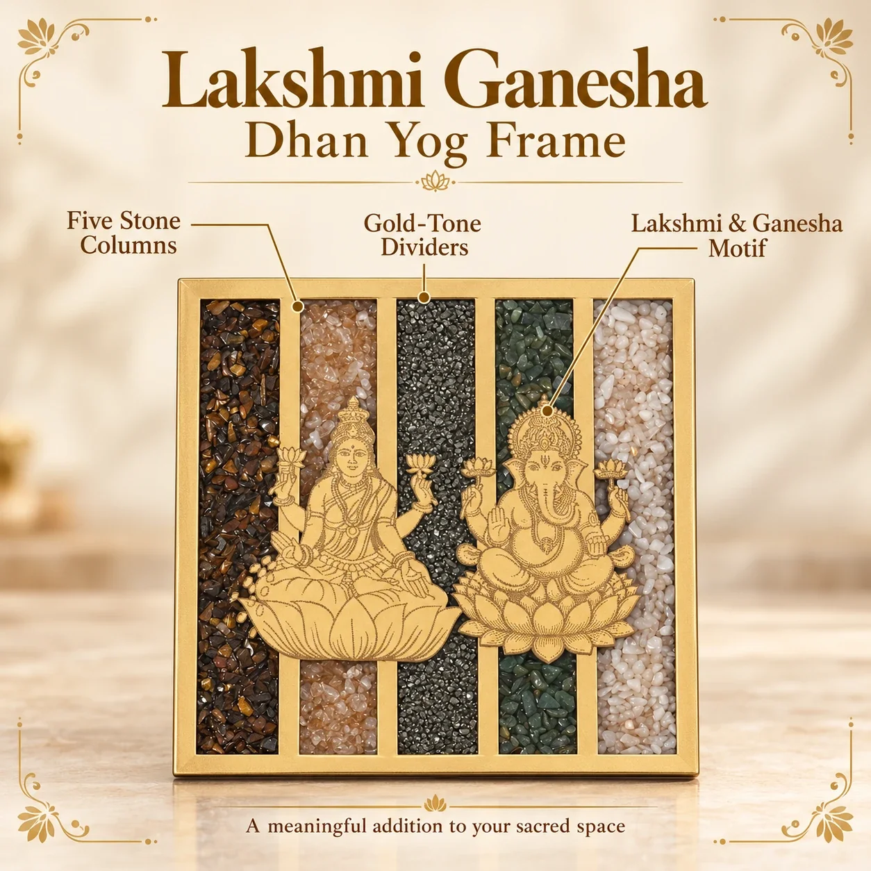 Lakshmi Ganesha Dhan Yog Frame — buy online at Digveda