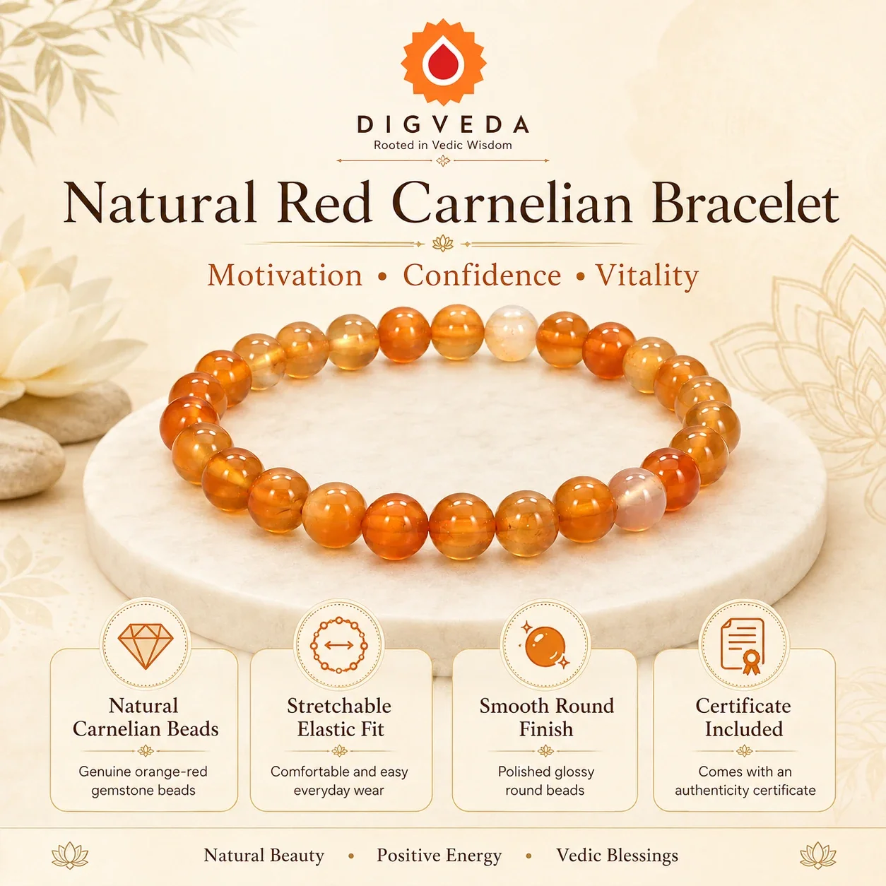 Carnelian Bracelet — buy online at Digveda