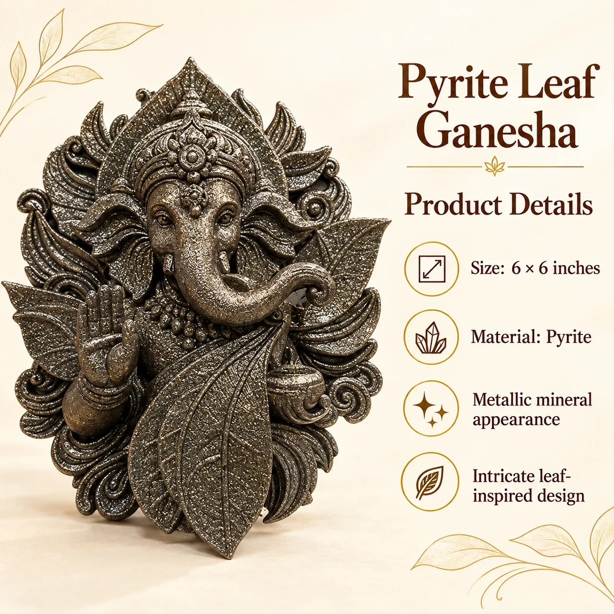 Pyrite Ganesha — buy online at Digveda