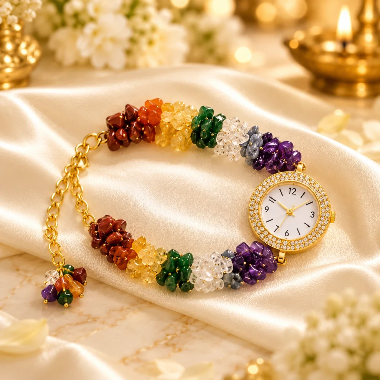 Seven Chakra Crystal Chip Watch — buy online at Digveda