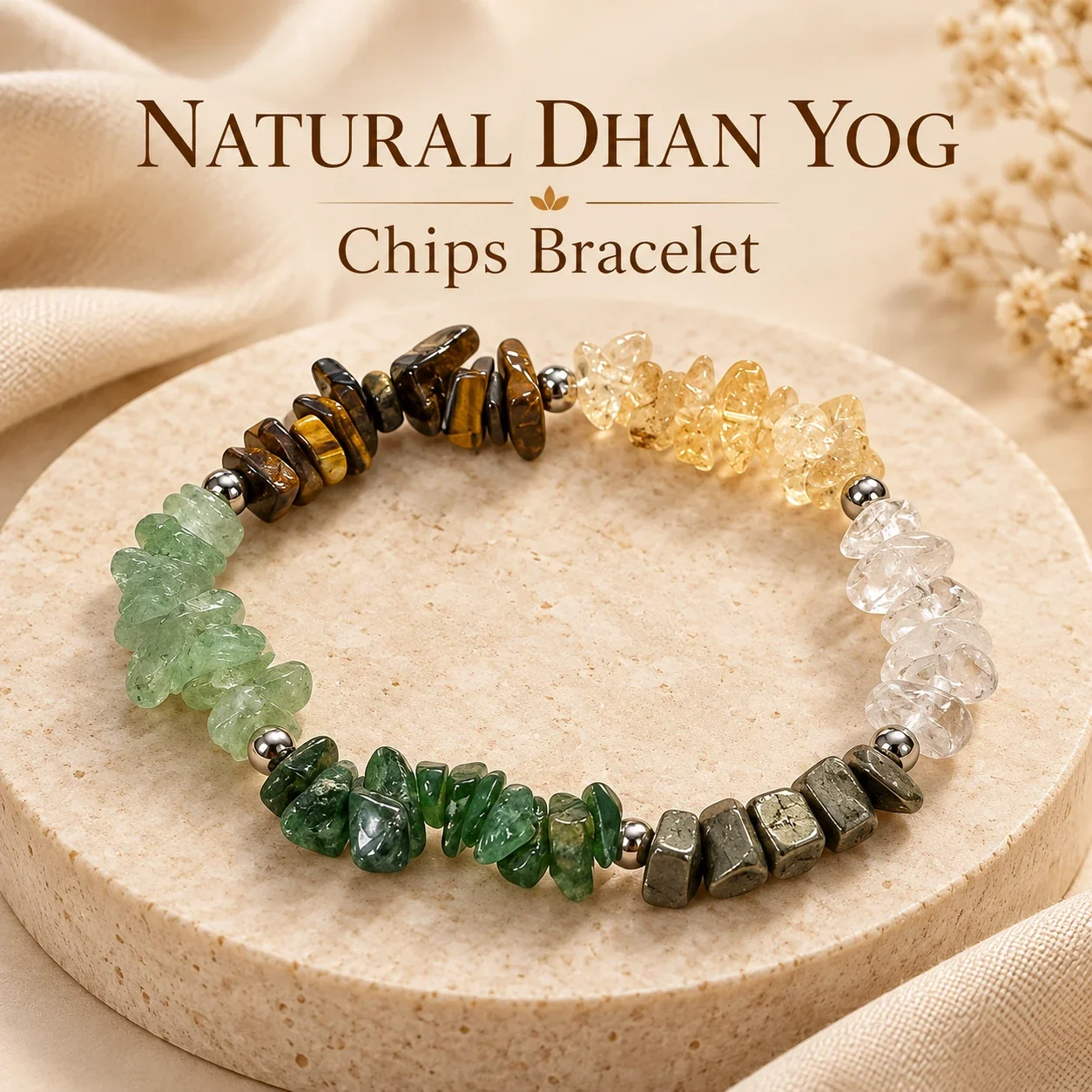 Natural Dhan Yog Chips Bracelet — buy online at Digveda