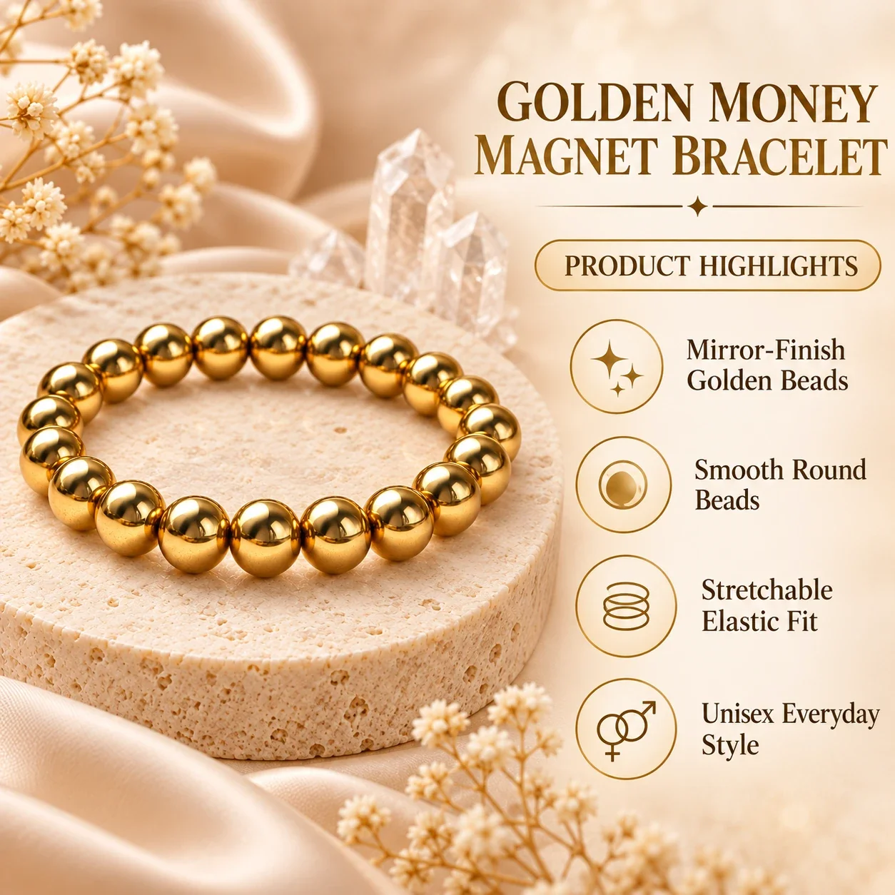 Golden Money Magnet Bracelet — buy online at Digveda