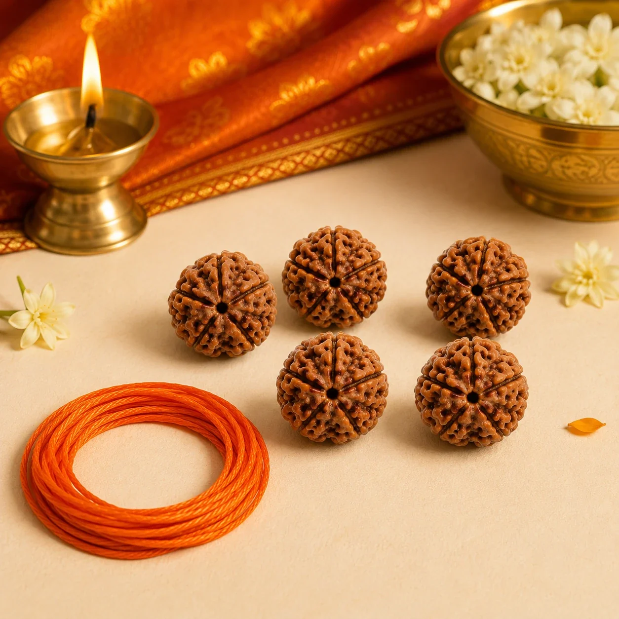 Savan Special - 5 Panch Mukhi Rudraksha Combo — buy online at Digveda