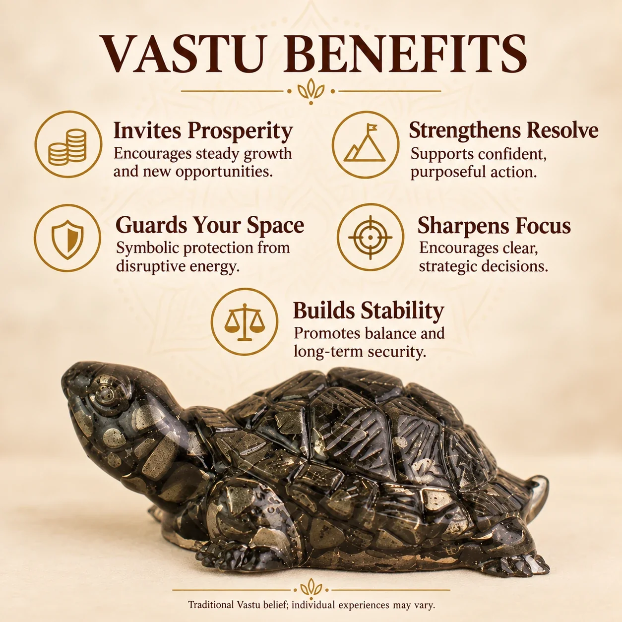 Vastu Pyrite Tortoise (Kachhua) — buy online at Digveda