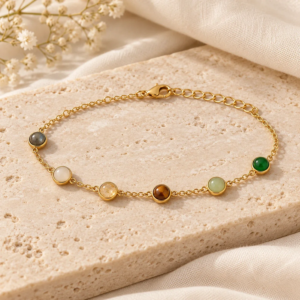 Dhan Yog crystal bracelet Gold Plated — buy online at Digveda