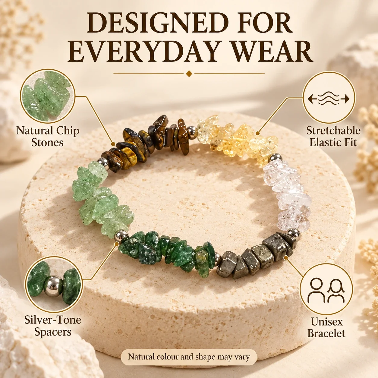 Natural Dhan Yog Chips Bracelet — buy online at Digveda