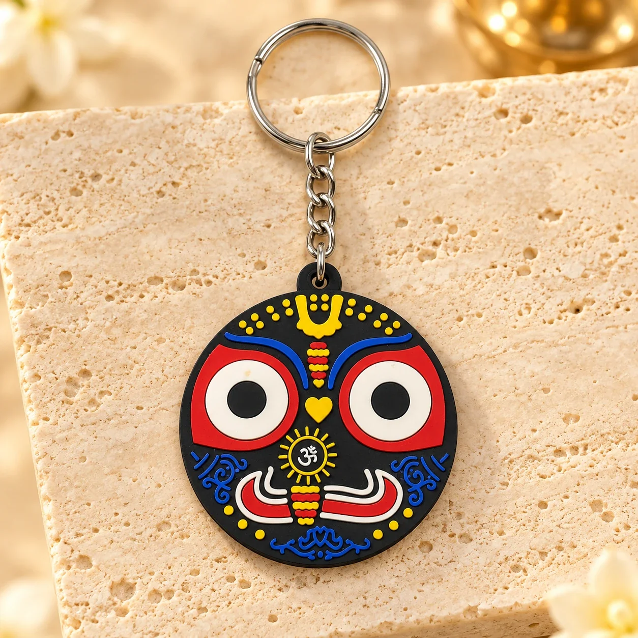 Lord Jagannath Face Keychain — buy online at Digveda