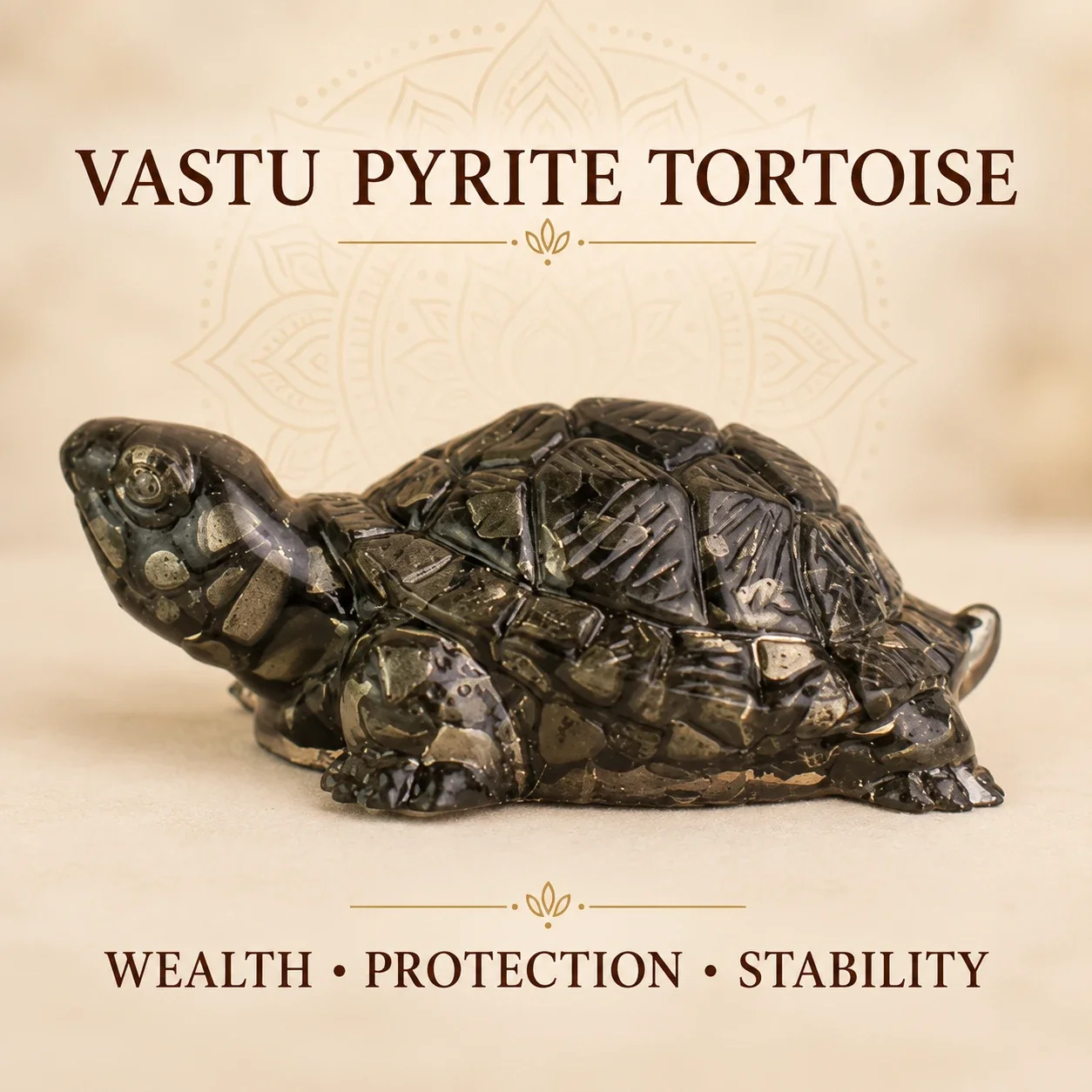 Vastu Pyrite Tortoise (Kachhua) — buy online at Digveda