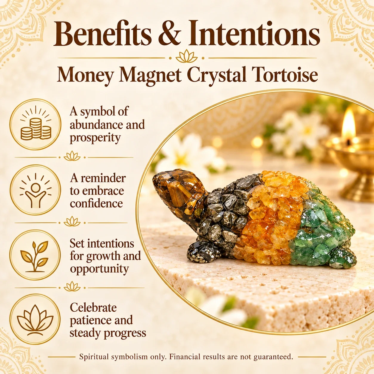Money Magnet Crystal Tortoise — buy online at Digveda